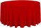 Luxury Red Polyester Tablecloth – 120” Round for Event, Wedding & Catering Use